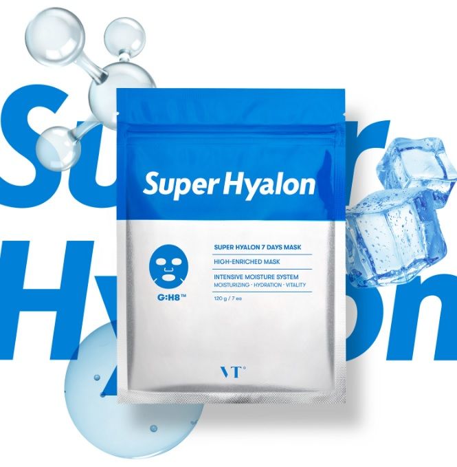 Набор ежедневных тканевых масок VT Cosmetics Super Hyalon 7 Days Mask -7шт