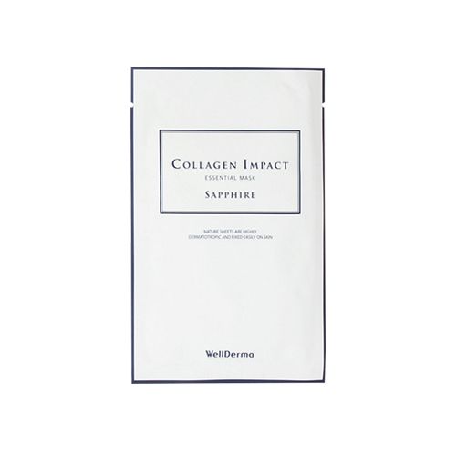 Сапфировая маска с морским коллагеном WellDerma Collagen Impact Essential Mask